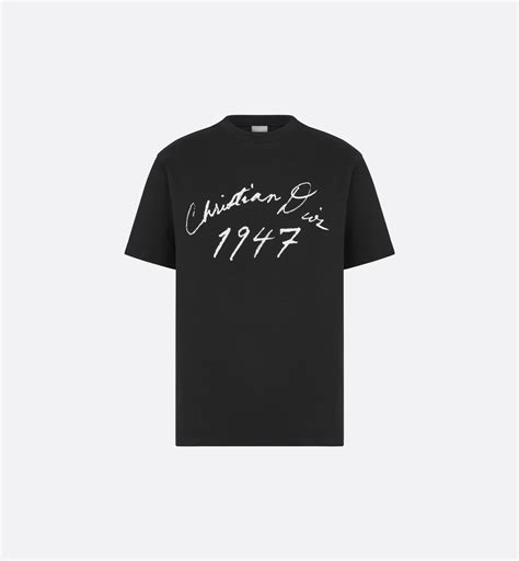 oh my dior tee black|Handwritten Christian Dior Relaxed.